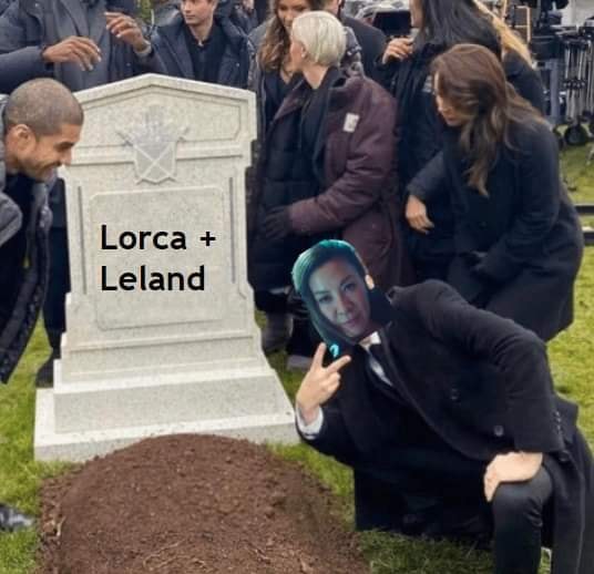 The meme is a photo of a person (Lil Nas X) posing in front of a tombstone with the name "Lil Nas X" on it. However, the name on the tombstone has been changed to "Lil Met" and the person is now posing in front of a tombstone with that name. The text on the tombstone reads "Lil Met".